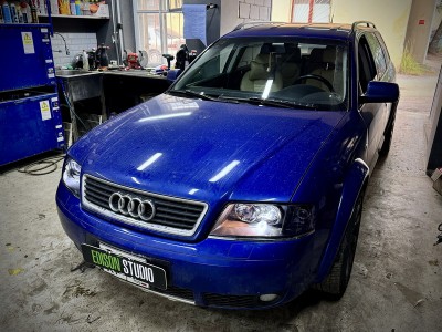 Замена линз Audi A6 C5 на Bi Led MTF Cyber Light
