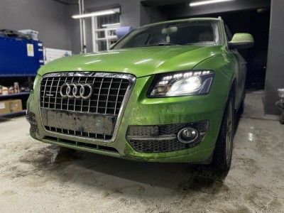 Замена линз Audi Q5 8R на Bi Led MTF Laser Jet