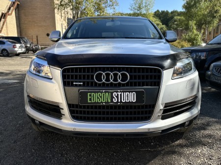 Замена линз в фарах Audi Q7 4L. Установка Bi Led модулей.