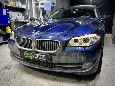 Замена линз BMW 5 F10 на Bi Led MTF Technik Division