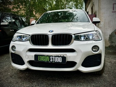 Установка 4-х Bi Led линз в фары BMW X3 F25