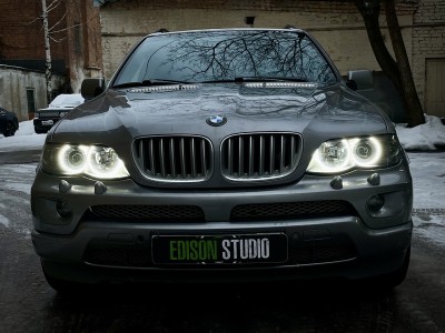 Замена линз в фарах BMW X5 e53 рестайлинг