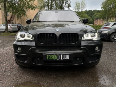 Замена линз в фарах BMW X5 E70. Установка светодиодных Bi Led модулей.