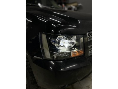 Установка Bi Led линз в фары Chevrolet Tahoe GMT900
