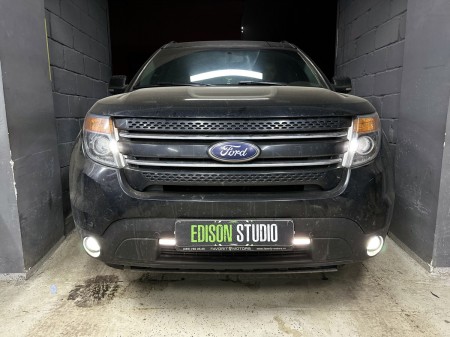 Замена противотуманных фар на Ford Explorer 5. Установка Led ПТФ.