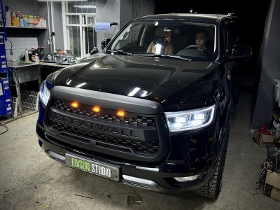Замена линз в фарах Great Wall Poer. Установка светодиодных Bi Led модулей.