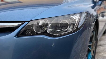 Honda Civic - замена ПТФ, установка Led ламп, бронирование  фар
