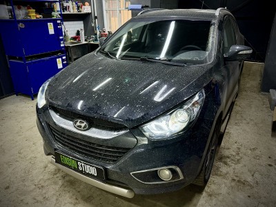 Замена линз в фарах Hyundai ix35
