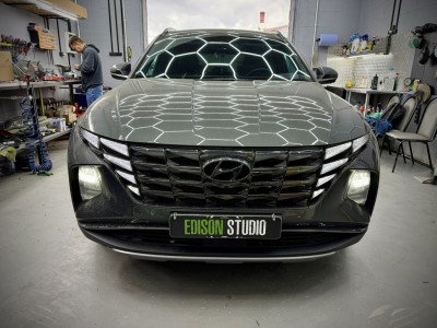 Штатные светодиодные фары Hyundai Tucson 4