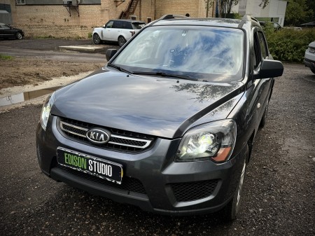 Установка линз в фары Kia Sportage 2