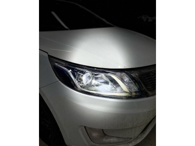 Замена линз в фарах Kia Rio 3. Установка светодиодных Bi Led модулей.