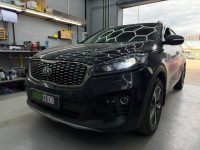 Замена штатных светодиодных линз Kia Sorento Prime 3 рестайлинг на Bi Led
