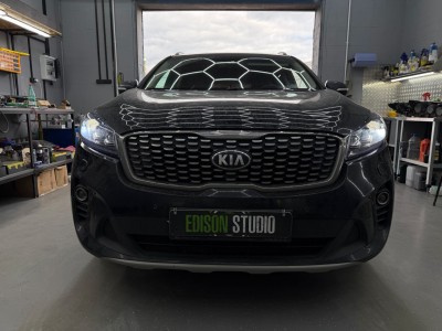 Замена штатных светодиодных линз Kia Sorento Prime 3 рестайлинг на ...