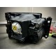Светодиодные Bi Led фары Land Rover Discovery 3 с черными масками и ДХО