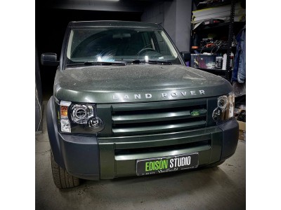 Замена линз в фарах Land Rover Discovery 3 на Bi Led MTF Technik Division