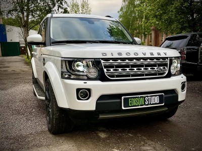 Замена линз в фарах Discovery 4. Установка Bi Led модулей.