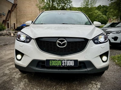 Замена линз в фарах Mazda CX-5. Установка Bi Led модулей.