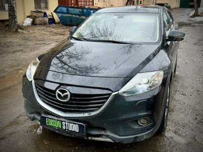 Замена линз в фарах Mazda CX-9 на Bi Led MTF Cyber Light