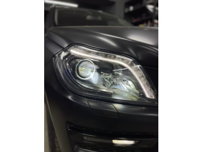 Замена линз Mercedes GL X166 на Bi Led модули