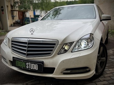 Замена линз Mercedes E-class W212 на Bi Led модули