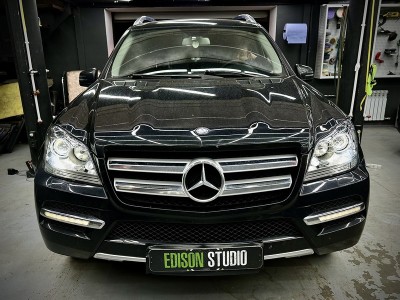 Замена линз Mercedes GL X164 на Bi Led модули
