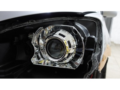 Установка Bi Led линз в фары Mitsubishi Lancer 9