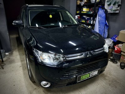 Установка Bi Led линз в фары Mitsubishi Outlander 3