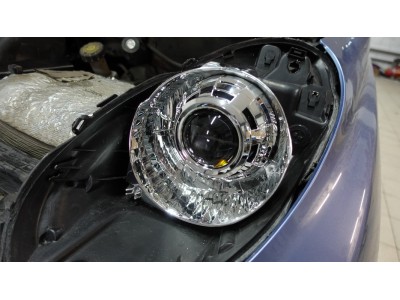 Установка Bi Led линз в фары Nissan Micra K12