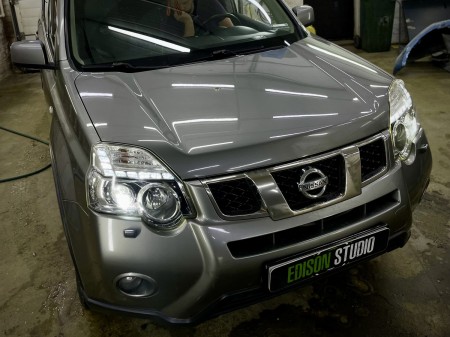 Замена линз в фарах Nissan X-Trail T31. Установка Bi Led модулей.