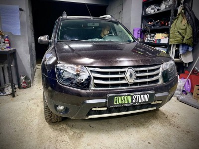 Установка Bi Led линз в фары Renault Duster