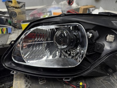 Установка Bi Led линз в фары Renault Sandero