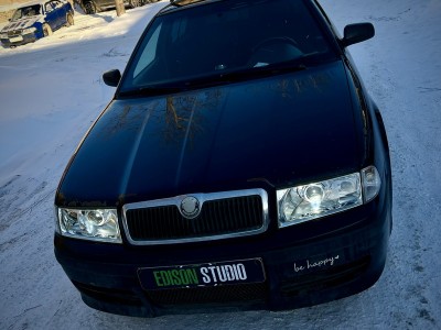 Установка Bi Led линз MTF Technik Division в фары Skoda Octavia A4 Tour
