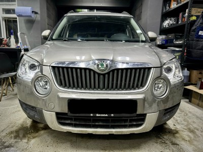Установка Bi Led линз в фары Skoda Yeti