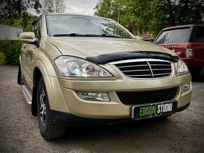 Замена линз в фарах SsangYong Kyron на Bi Led MTF Wide Beam