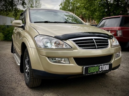 Замена линз в фарах SsangYong Kyron на Bi Led MTF Wide Beam