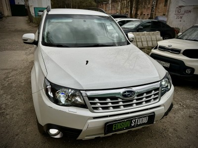 Установка Bi Led линз MTF Technik Division в фары Subaru Forester 3 (SH)