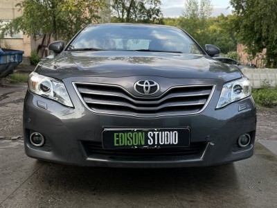 Замена линз в фарах Toyota Camry 40. Установка светодиодных Bi Led модулей.