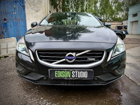 Замена линз в фарах Volvo S60 2-го поколения. Установка Bi Led модулей.