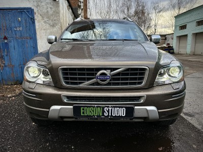 Замена линз в фарах Volvo XC90 на Bi Led модули